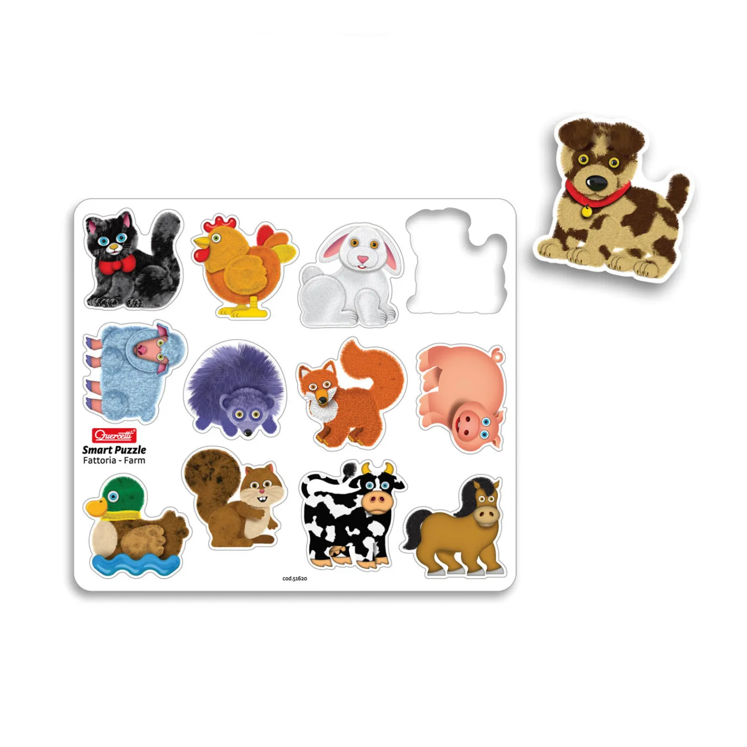 Smart Magneet Puzzel Boerderij>Quercetti Hot