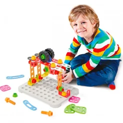 Tecno Jumbo met Opbergbox, 84dlg.-Quercetti Best