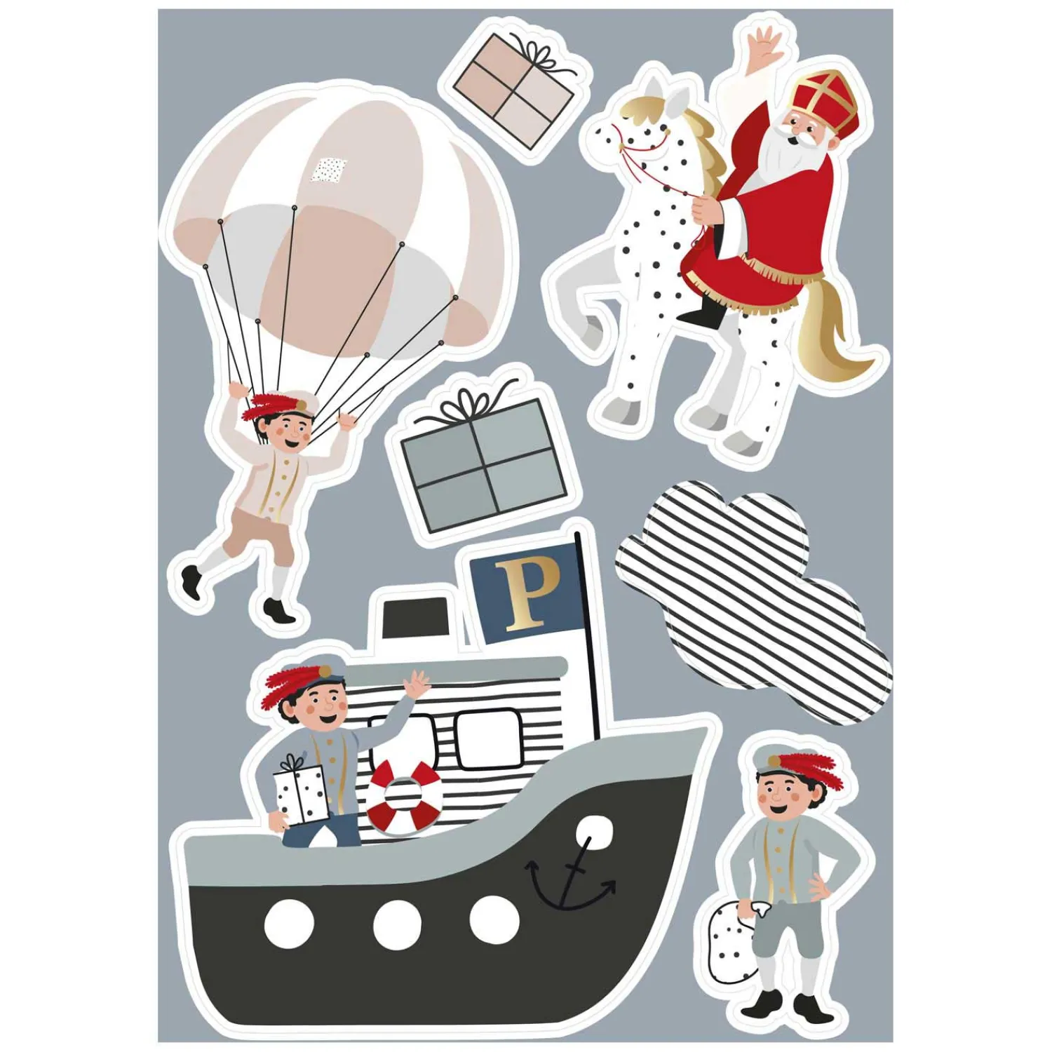 Raamstickers Sint & Co.>Haza Witbaard Discount