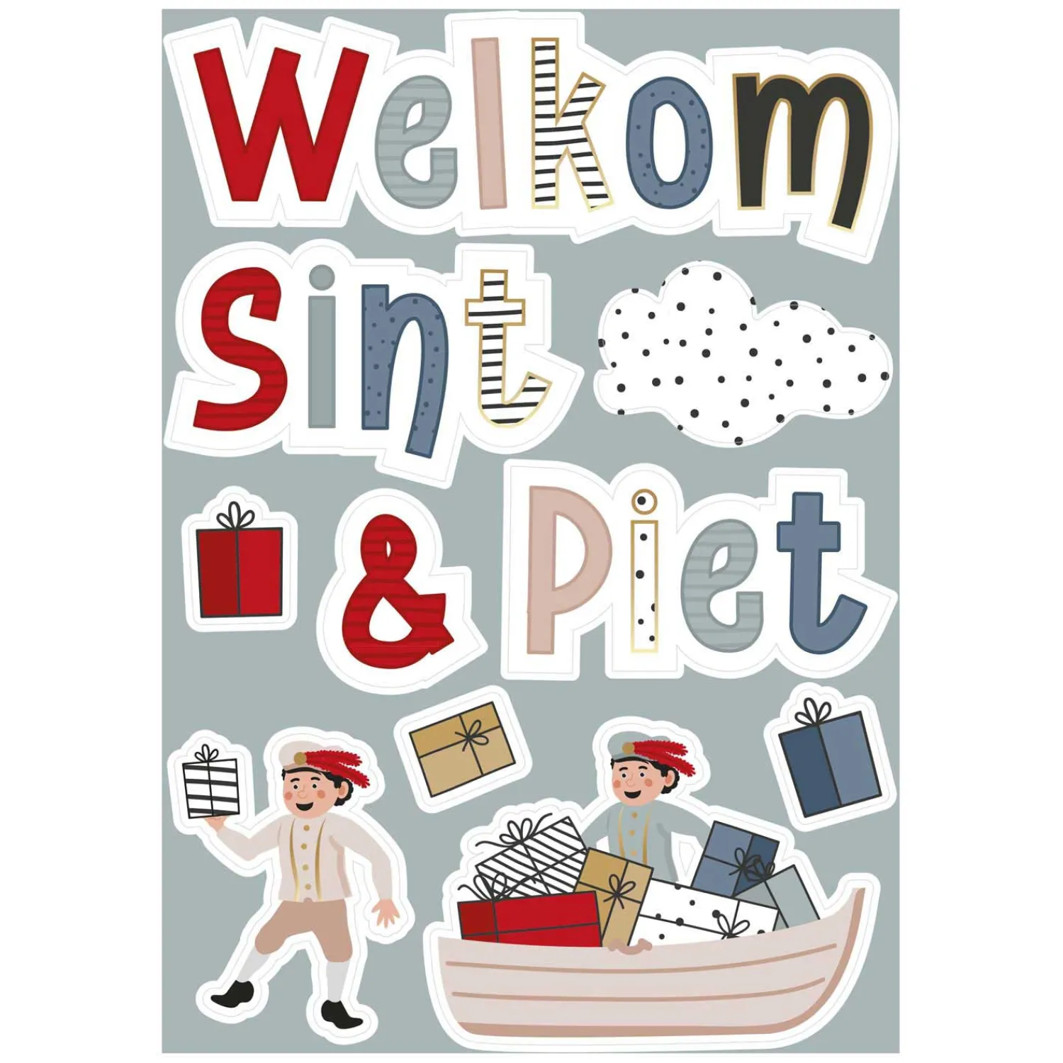 Raamstickers Sint & Co.>Haza Witbaard Discount