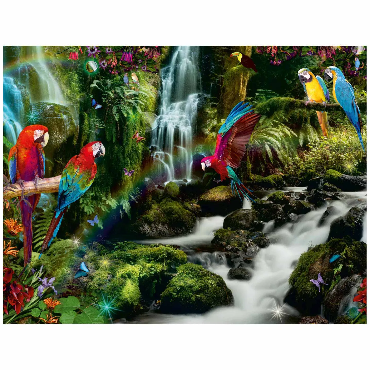 Bonte Papegaaien in de Jungle Legpuzzel, 2000st.>Ravensburger Clearance