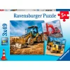 Ravensburger Bouwmachines aan het Werk Puzzel, 3x49st. Best