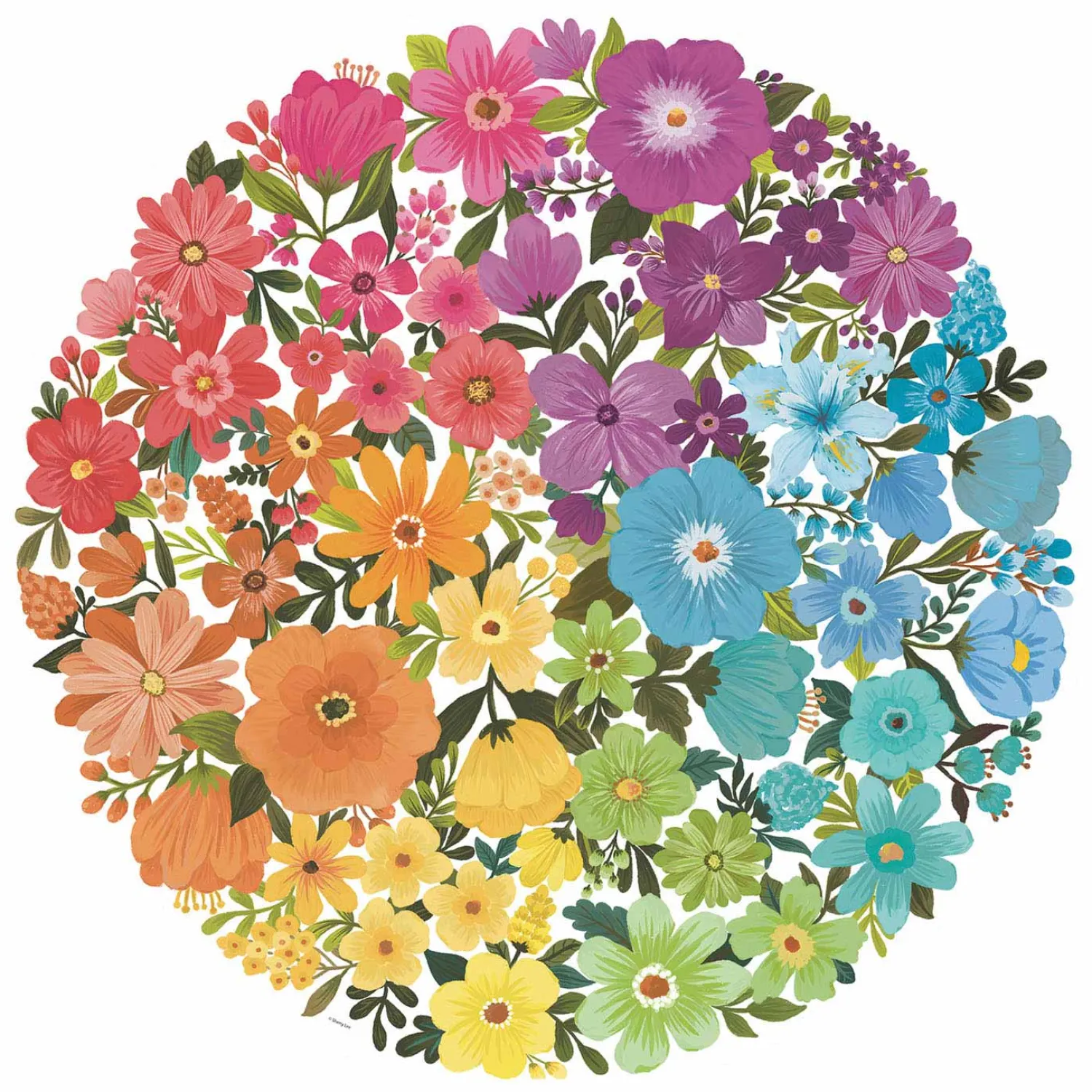 Circle of Colors Puzzels - Flowers, 500st.-Ravensburger Hot