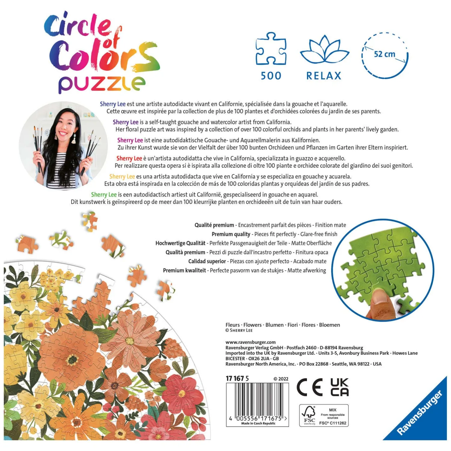 Circle of Colors Puzzels - Flowers, 500st.-Ravensburger Hot