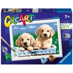 CreArt Schilderen op Nummer - Schattige Puppies>Ravensburger Best