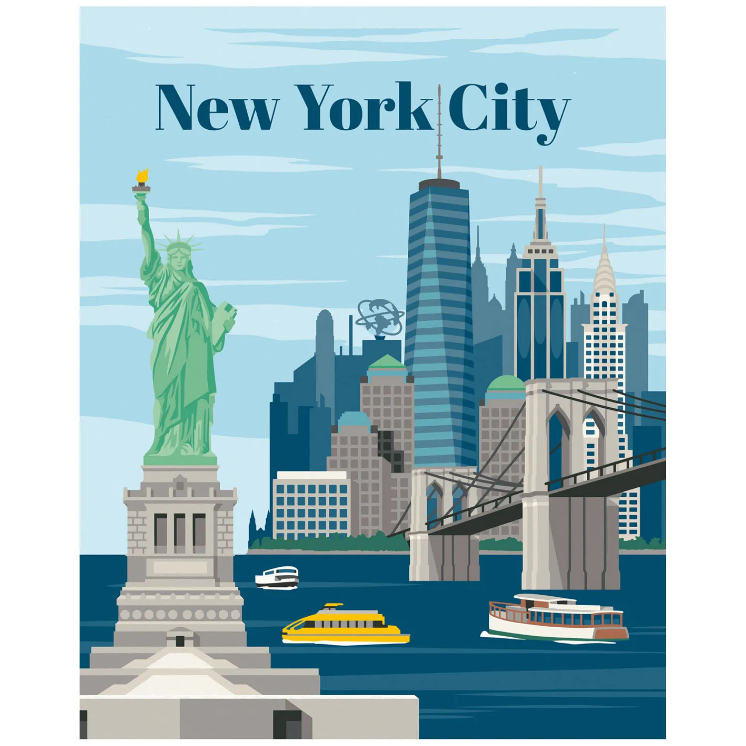 CreArt Schilderen op Nummer - Kleurrijk New York-Ravensburger New