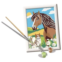 CreArt Schilderen op Nummer - Paard en Poesje><noscript><img width=