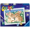 CreArt Schilderen op Nummer - Pluizige Konijntjes-Ravensburger Sale