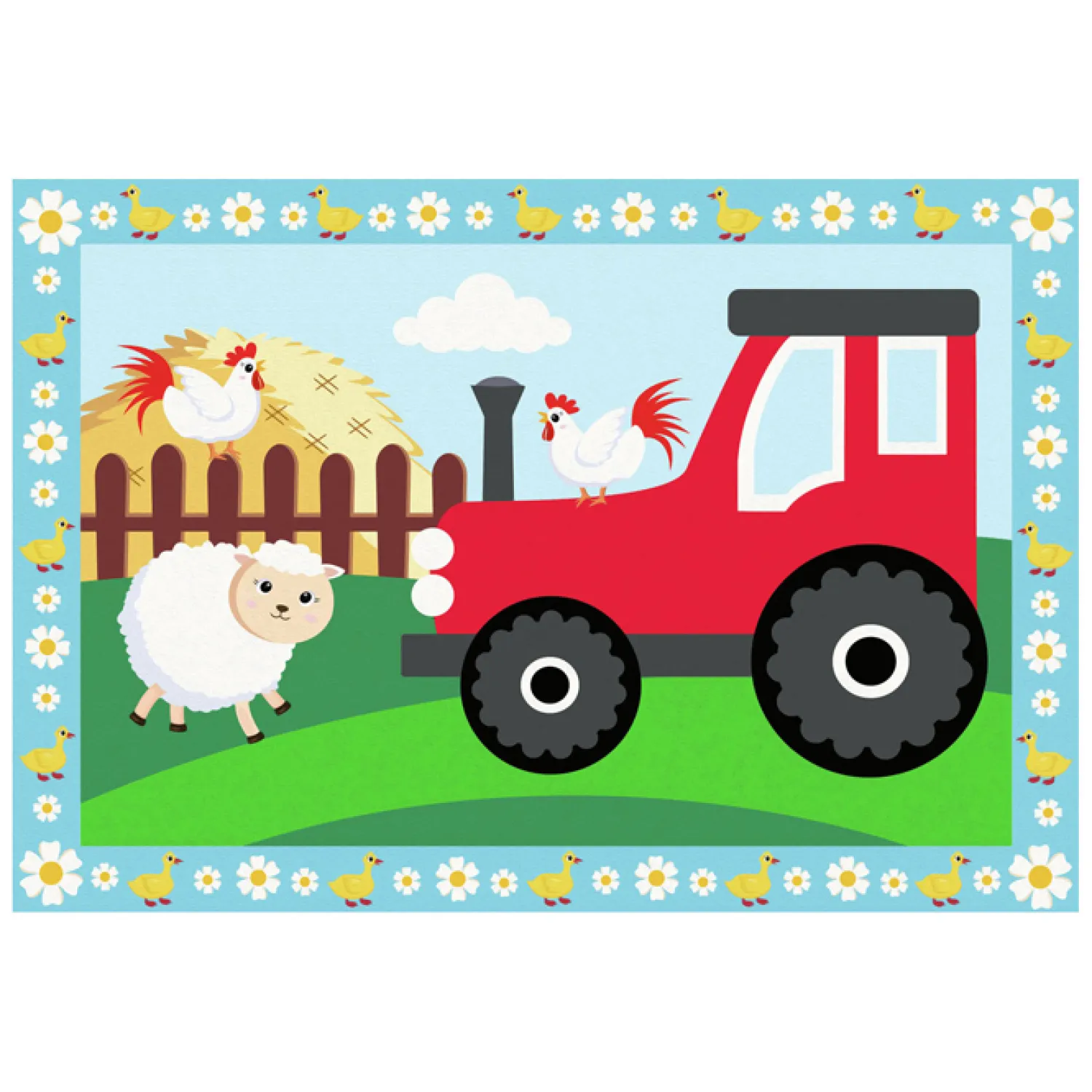 Ravensburger CreArt Schilderen op Nummer - Tractor With Scenery Hot