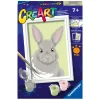 Ravensburger CreArt Schilderen op Nummer - Grijze Konijn Best