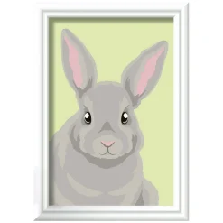 Ravensburger CreArt Schilderen op Nummer - Grijze Konijn Best