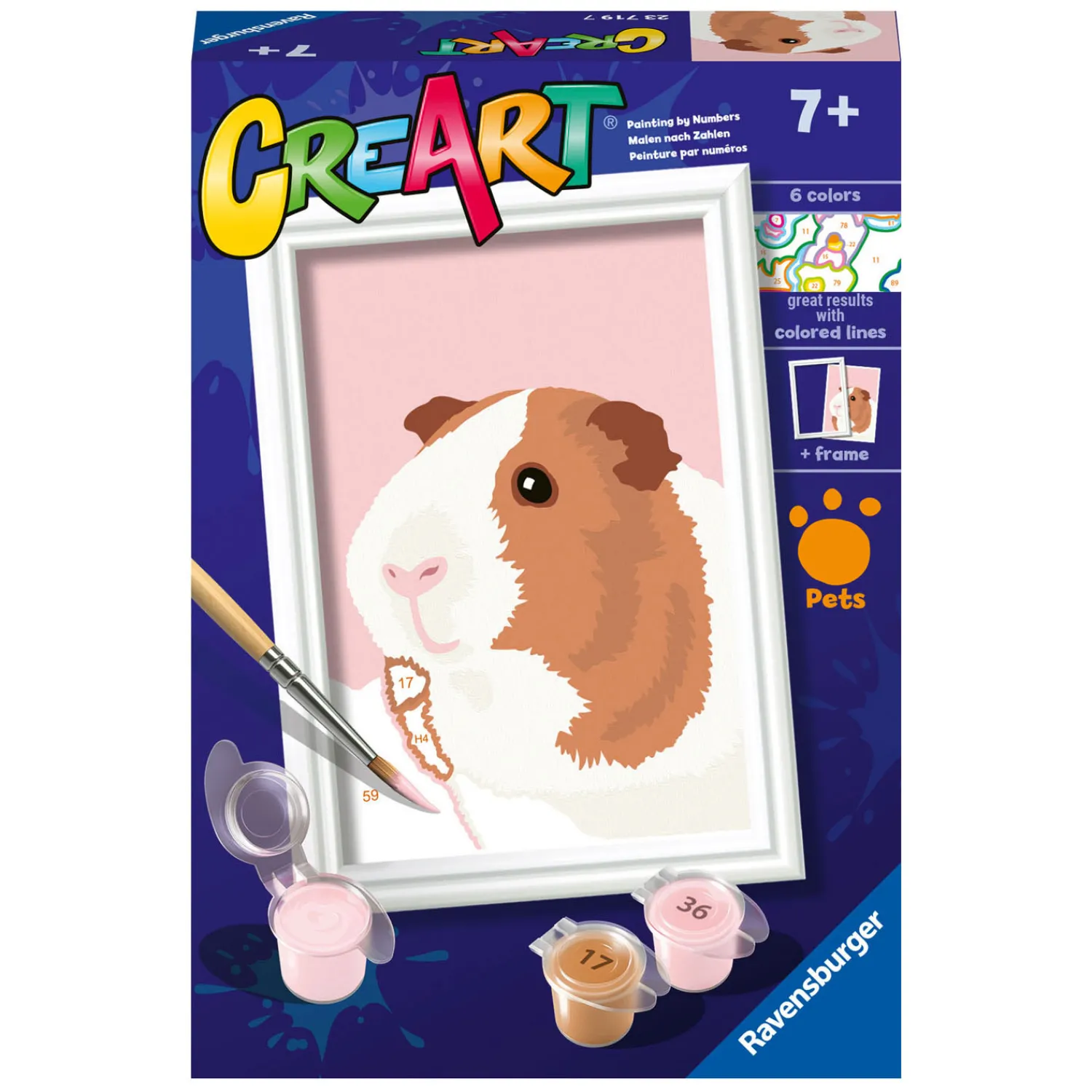 Ravensburger CreArt Schilderen op Nummer - Cavia Hot