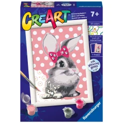 Ravensburger CreArt Schilderen op Nummer - Konijn met Glitters Outlet