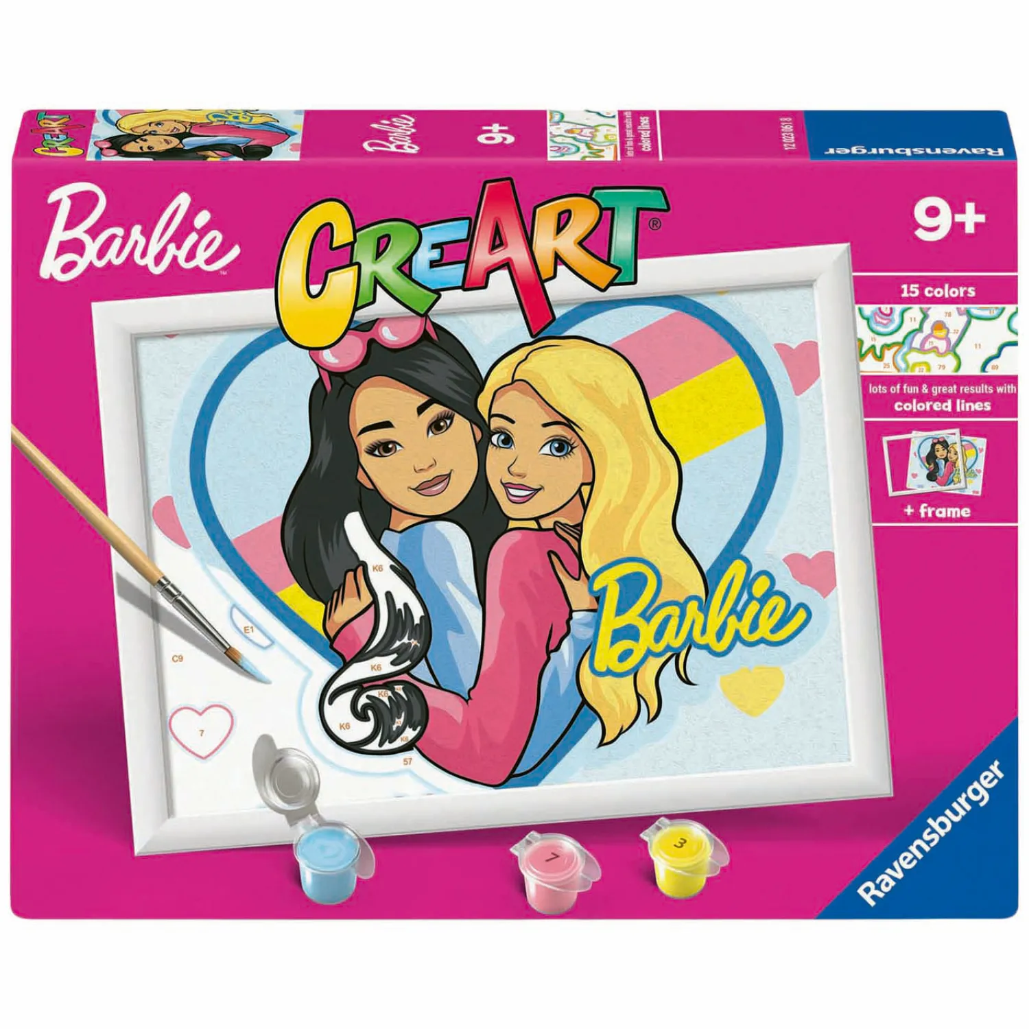 Ravensburger CreArt Schilderen op Nummer - Barbie-Duo Clearance