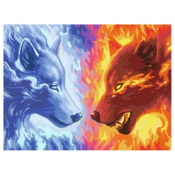 CreArt Schilderen op Nummer - Fire And Ice>Ravensburger