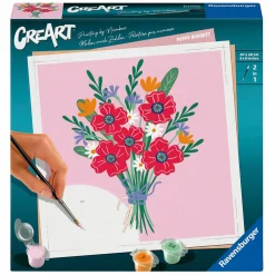 Ravensburger CreArt Schilderen op Nummer - Klaprozen Boeket New