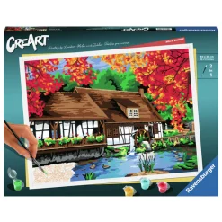 CreArt Schilderen op Nummer - Molen in Blautopf>Ravensburger Hot