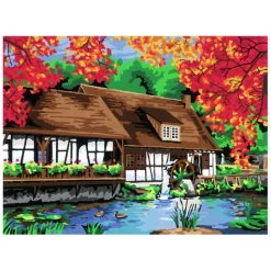CreArt Schilderen op Nummer - Molen in Blautopf>Ravensburger Hot