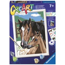 CreArt Schilderen op Nummer - Dollen met Veulens-Ravensburger Online