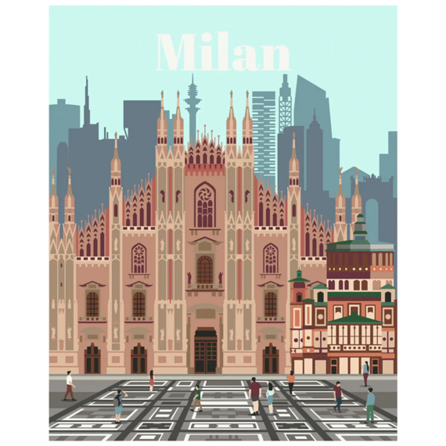 CreArt Schilderen op Nummer - Colorful Milan-Ravensburger Online