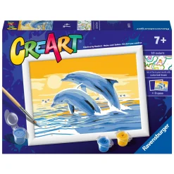 CreArt Schilderen op Nummer - Vrolijke Dolfijnen>Ravensburger Outlet