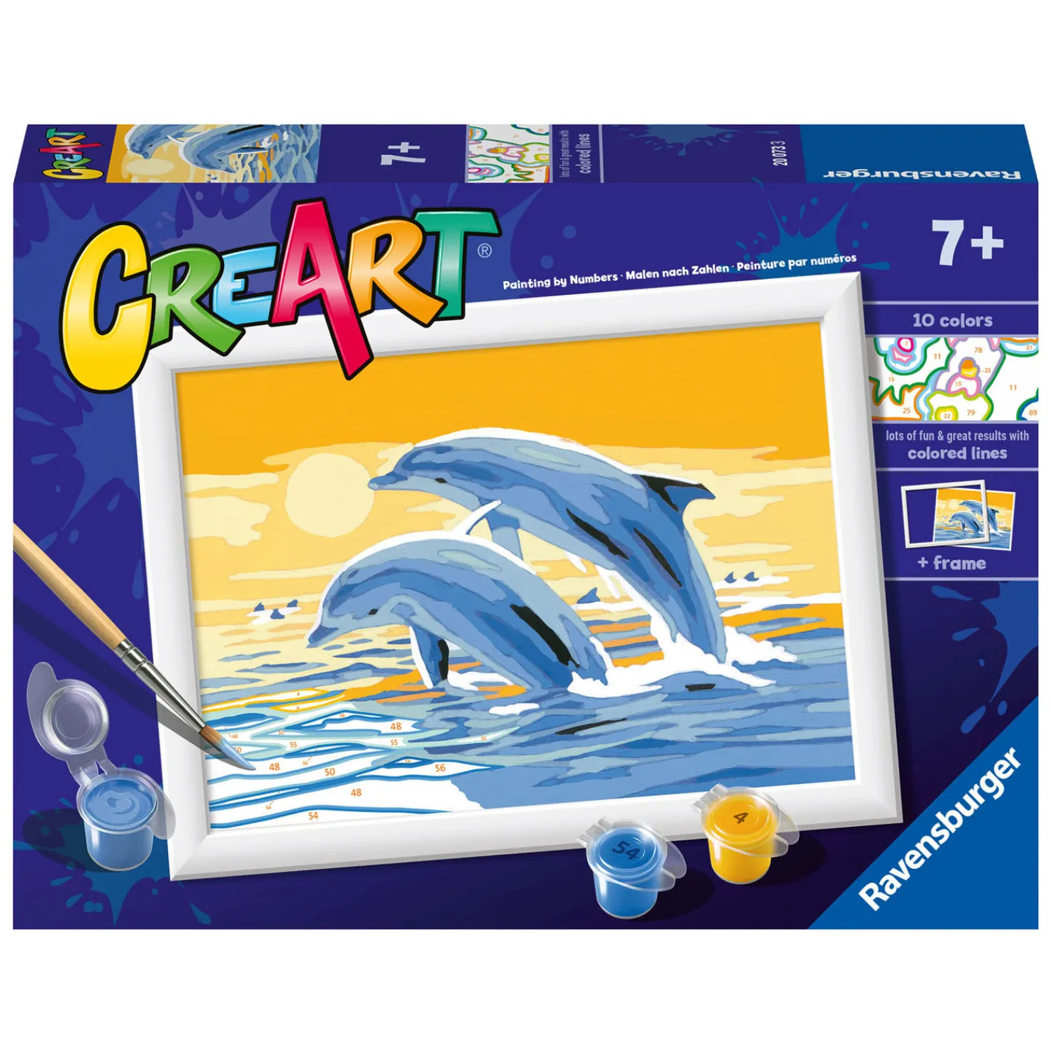 CreArt Schilderen op Nummer - Vrolijke Dolfijnen>Ravensburger Outlet