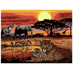 Ravensburger CreArt Schilderen op Nummer - Savannah Landscapes Outlet