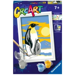 CreArt Schilderen op Nummer - Pinguïn Familie-Ravensburger Discount