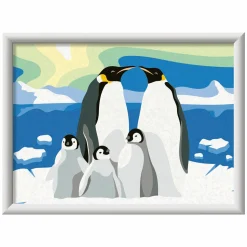 CreArt Schilderen op Nummer - Pinguin Familie-Ravensburger Discount