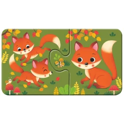 Ravensburger Dieren en hun Kleintjes Puzzel, 9x2st. Outlet