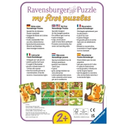 Ravensburger Dieren en hun Kleintjes Puzzel, 9x2st. Outlet