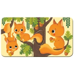 Ravensburger Dieren en hun Kleintjes Puzzel, 9x2st. Outlet