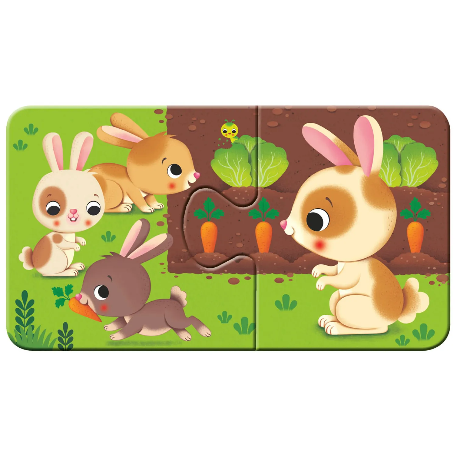 Ravensburger Dieren en hun Kleintjes Puzzel, 9x2st. Outlet
