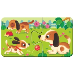 Ravensburger Dieren en hun Kleintjes Puzzel, 9x2st. Outlet