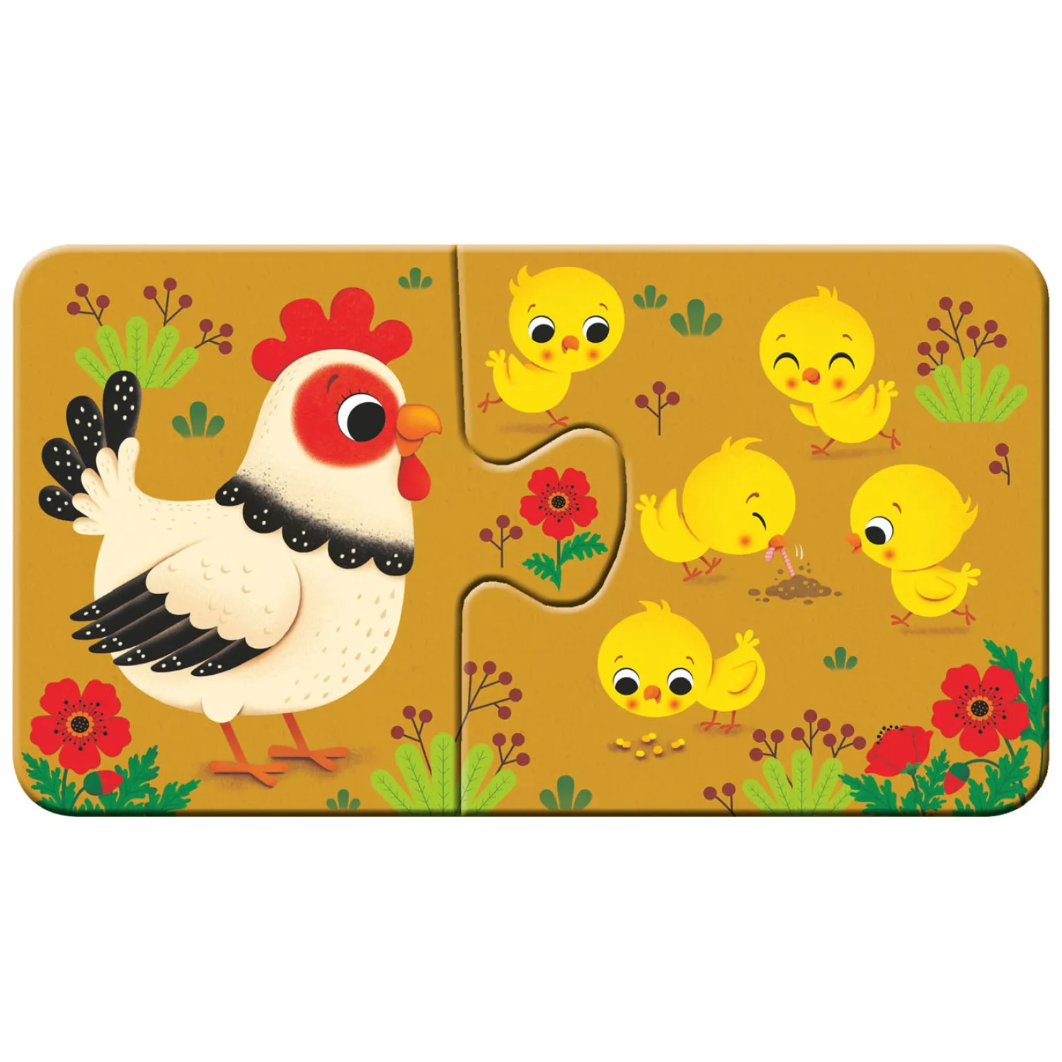 Ravensburger Dieren en hun Kleintjes Puzzel, 9x2st. Outlet