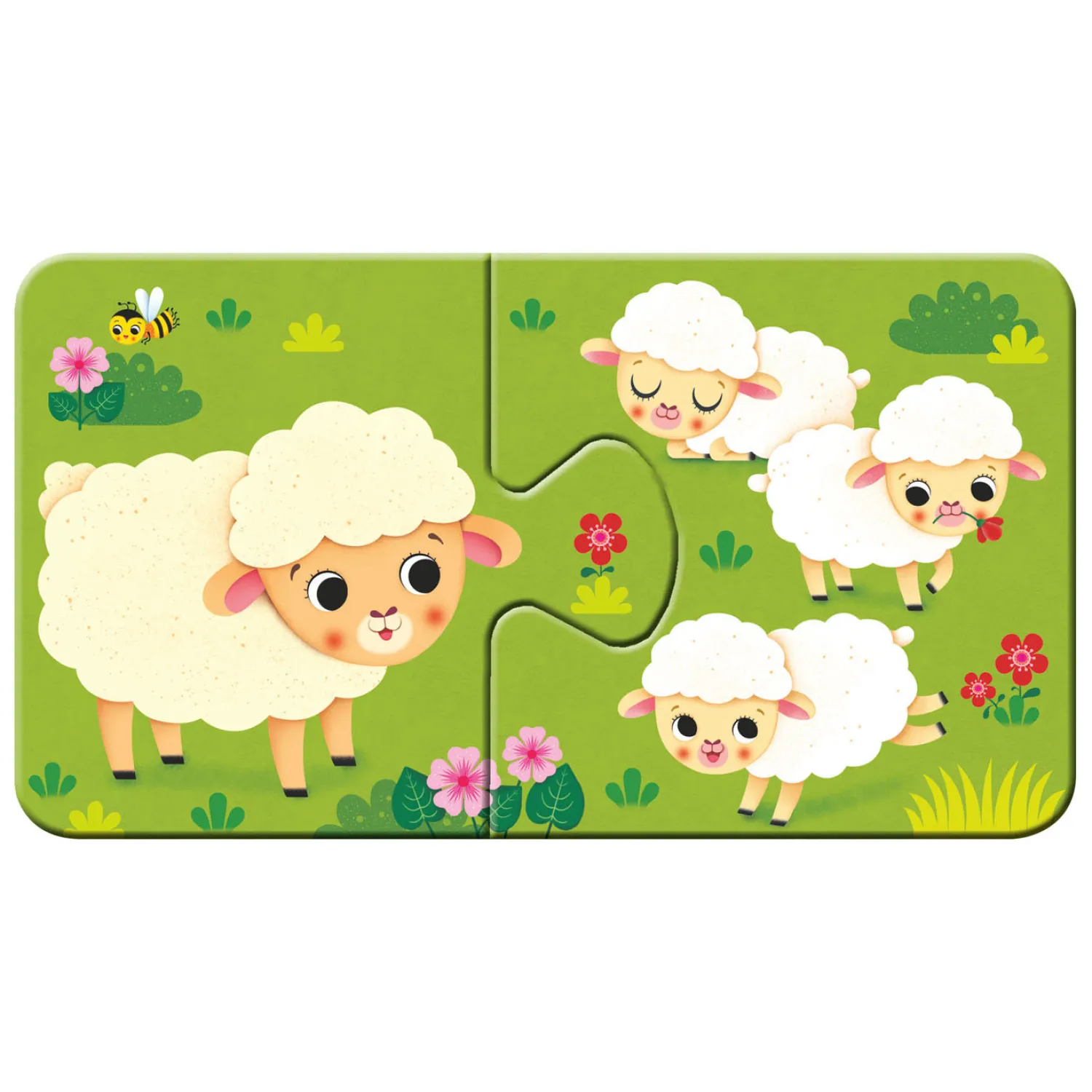 Ravensburger Dieren en hun Kleintjes Puzzel, 9x2st. Outlet