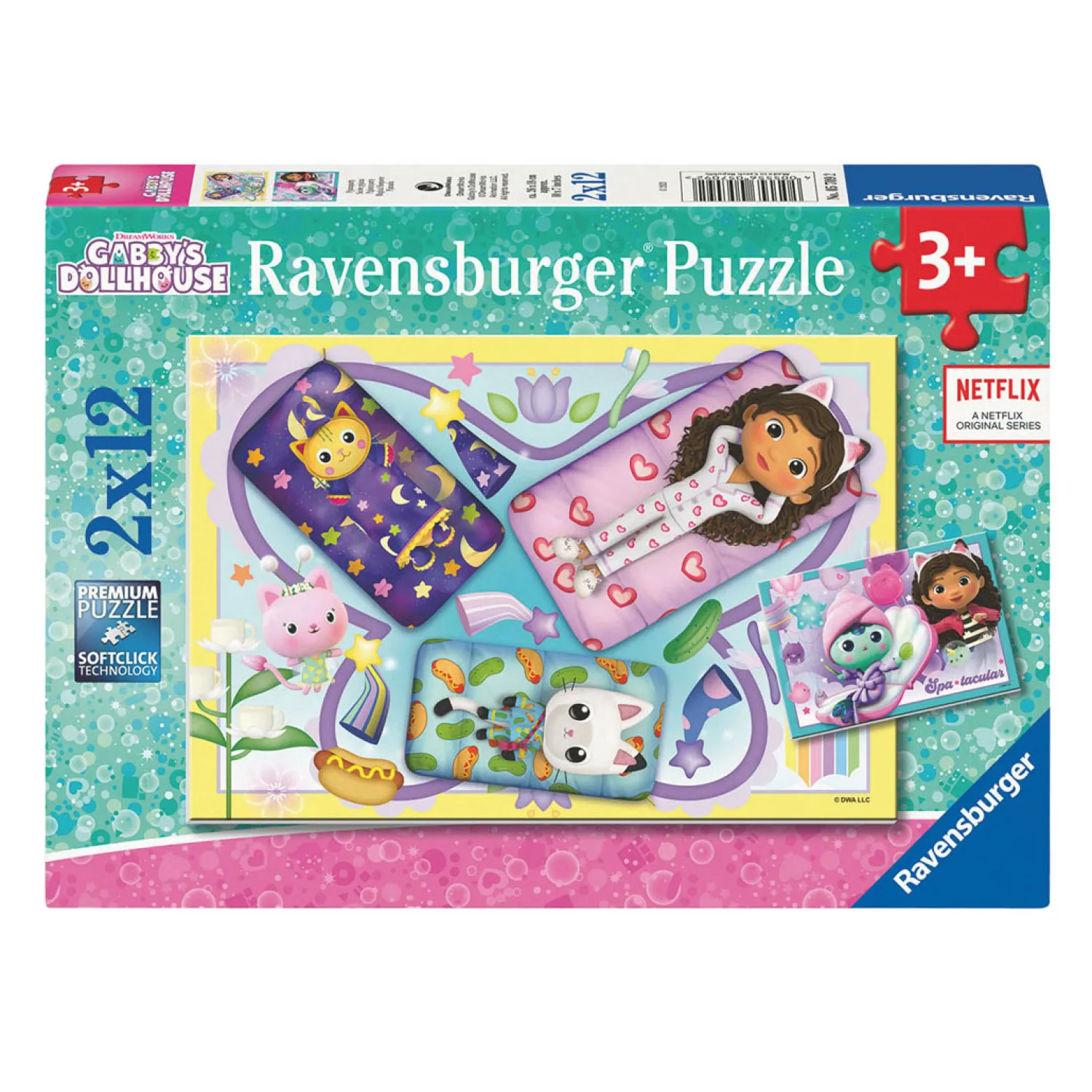 Ravensburger Gabby's Poppenhuis Legpuzzel, 2x12st. New