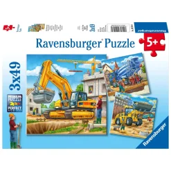 Grote Bouwvoertuigen, 3x49st.-Ravensburger Outlet