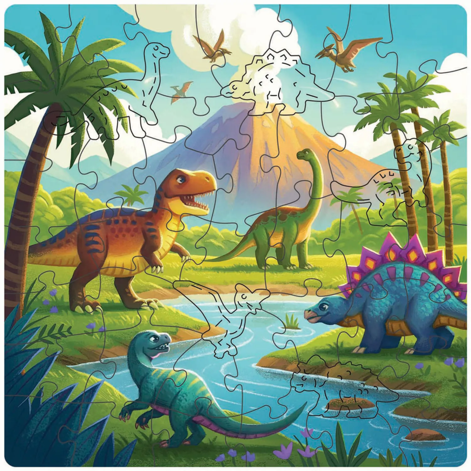Houten Legpuzzel Dinosaurus - 44st.-Ravensburger Hot