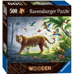Houten Puzzel Tijger in de Jungle, 500st.-Ravensburger Clearance