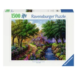 Ravensburger Legpuzzel Cottage bij de Rivier, 1500st. Hot