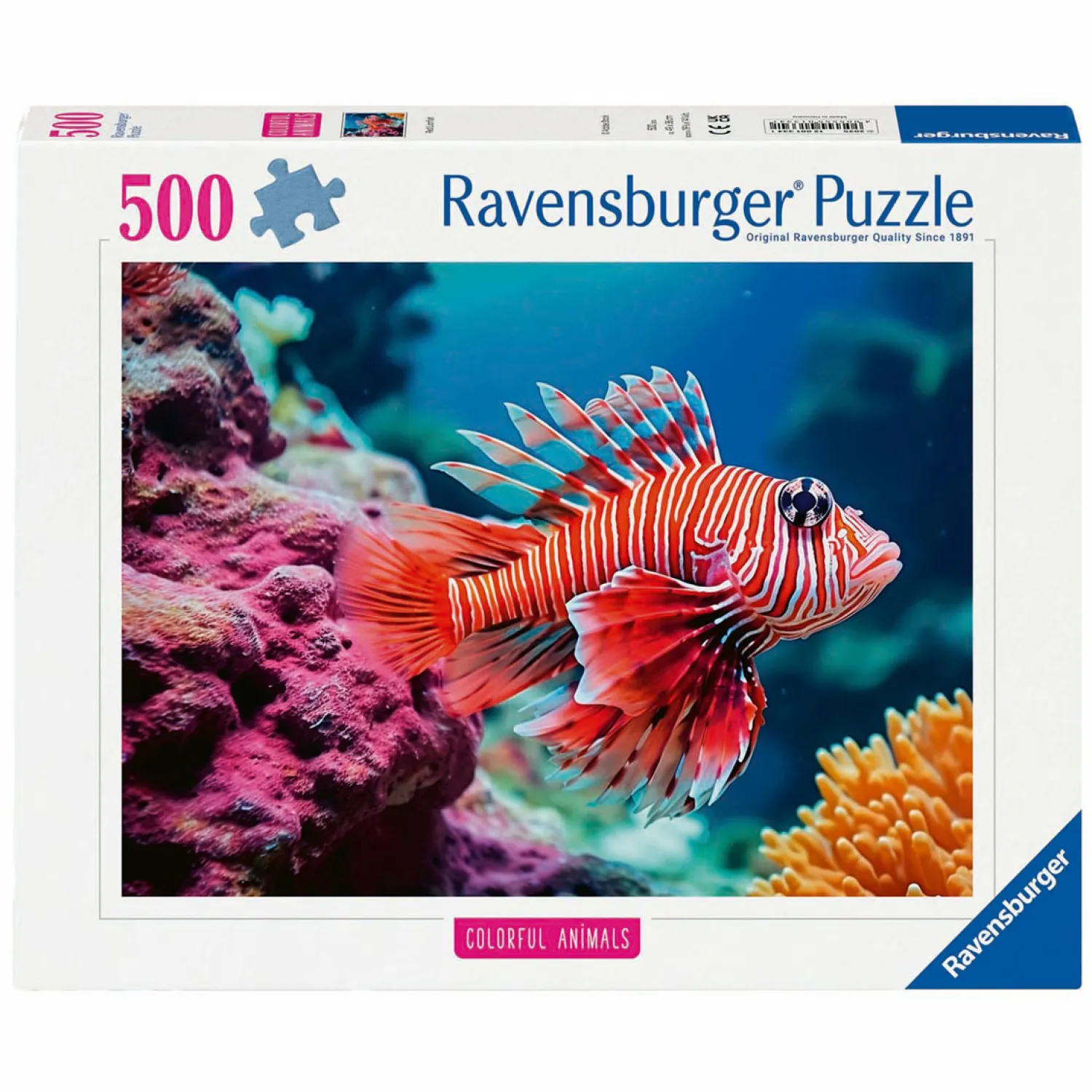 Legpuzzel Colorful Animals Rode Koraalduivel, 500st.-Ravensburger Clearance