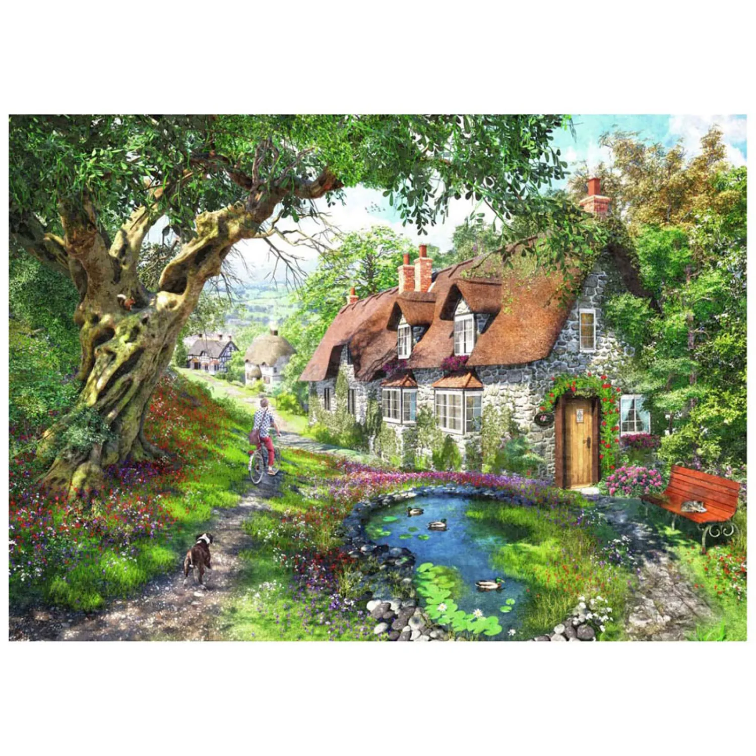 Ravensburger Legpuzzel Flower Hill Lane, 1000st. Online