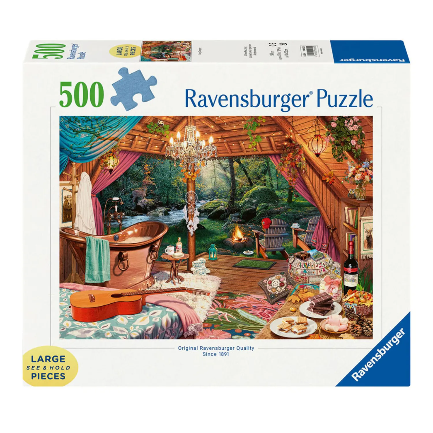 Ravensburger Legpuzzel Gezellig Kamperen, 500st. Sale