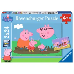 Ravensburger Legpuzzel Gelukkige Familie Peppa Pig, 2x24st. Hot