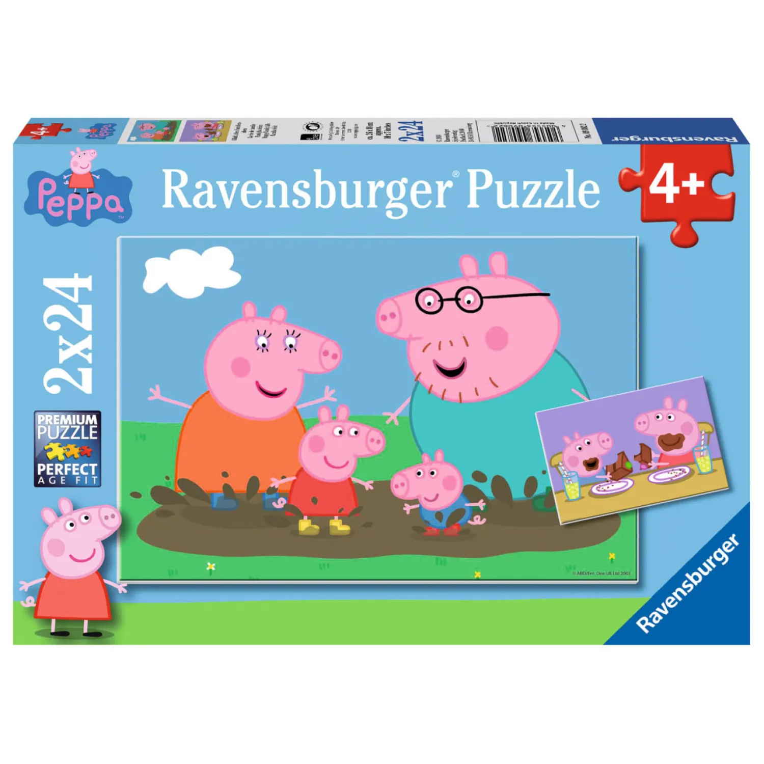 Ravensburger Legpuzzel Gelukkige Familie Peppa Pig, 2x24st. Hot