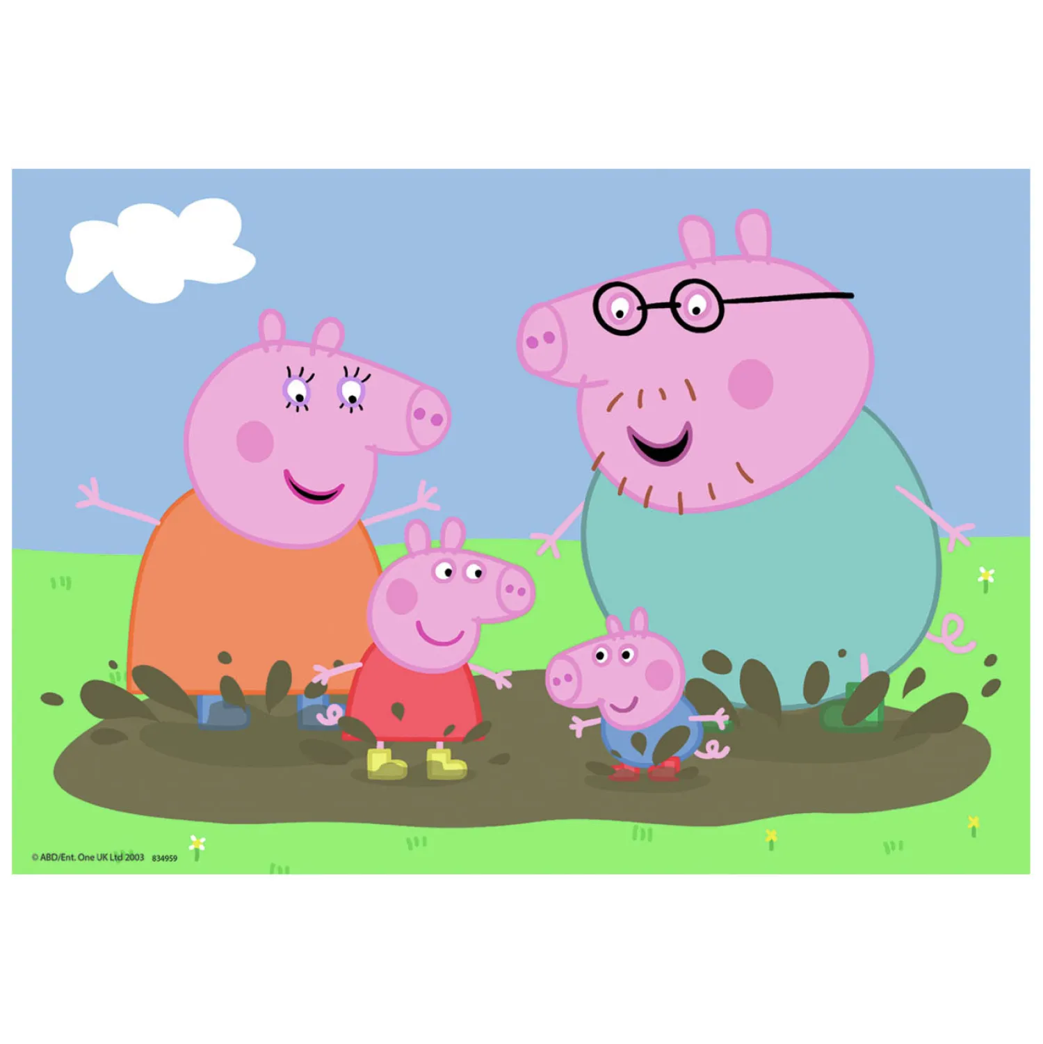 Ravensburger Legpuzzel Gelukkige Familie Peppa Pig, 2x24st. Hot