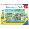 Ravensburger Legpuzzel Jonge Dieren Uit de Hele Wereld, 2x12 st. New