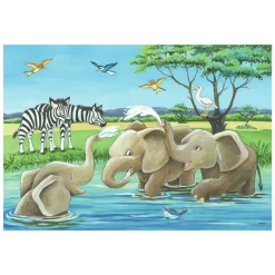 Ravensburger Legpuzzel Jonge Dieren Uit de Hele Wereld, 2x12 st. New