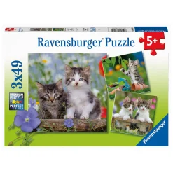 Legpuzzel Jonge Katjes, 3x49st.-Ravensburger Outlet